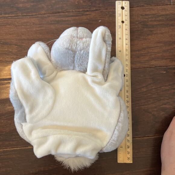 Plush Creations Light Grey Bunny Rabbit Hand Puppet - Picture 7 of 7